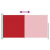 vidaXL Tuinscherm uittrekbaar 170x300 cm rood