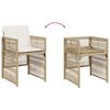 vidaXL 9-delige Tuinset met kussens poly rattan beige