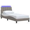 vidaXL Bedframe zonder matras "Hanko" 90x190 cm stof taupe