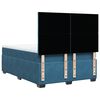 vidaXL Boxspring met matras fluweel blauw 140x190 cm