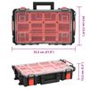 vidaXL Flightcase draagbaar 55,5x34,5x13,5 cm PP zwart