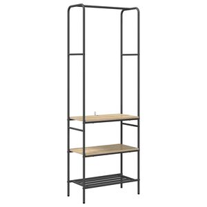 vidaXL Kledingrek Sonoma Eiken 60 x 30 x 171 cm Bewerkt hout