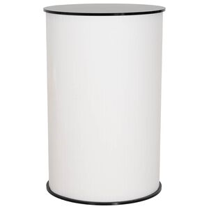 vidaXL Beursbalie Zwart en Wit &Oslash; 60 x 93 cm Bewerkt hout en PP