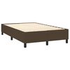 vidaXL Boxspring bed 120x200 cm stof donkerbruin