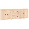 vidaXL Dressoir 230x35x80 cm massief grenenhout