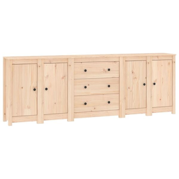vidaXL Dressoir 230x35x80 cm massief grenenhout