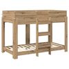 vidaXL Bunk Bed voor Kinderen Artisan Eiken 80 x 160 cm Bewerkt hout