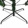 vidaXL Kunstkerstboom met scharnier 150 LEDs Groen 120 cm PVC en PE