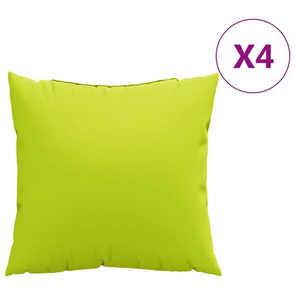 vidaXL Bankkussens 4 stuks Felgroen 60x60 cm Stof