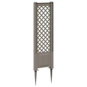 vidaXL Trellis met Spike PP Grijs