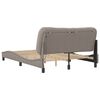 vidaXL Bedframe met LED zonder matras "Hvar" 120x200 cm stof taupe