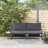 vidaXL Tuinbank met kussen Bruin 200.5 x 70 x 85.5cm Metaal