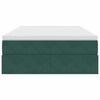 vidaXL Opbergbed met matras Donkergroen 120 x 200 cm Fluweel