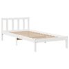 vidaXL Bedframe zonder matras massief grenenhout wit 90x200 cm