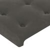 vidaXL Boxspring met matras en LED fluweel donkergrijs 160x200 cm