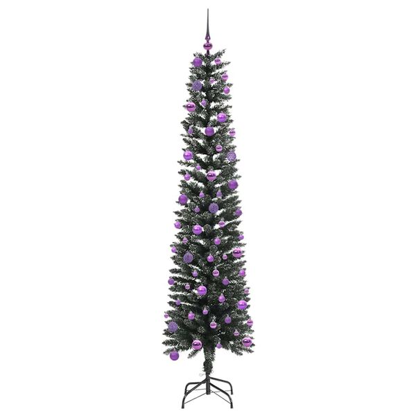 vidaXL Kunstkerstboom met 300 LED Groen 240 cm PVC en Plastic en Staal