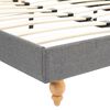 vidaXL Bedframe zonder matras 135x190 cm lichtgrijs