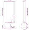 vidaXL Console tafelpoten 2 st U-vormig 38x(72-73) cm staal antraciet