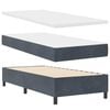 vidaXL Boxspring bed met matras Donkergrijs 90 x 190 cm Fluweel