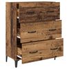 vidaXL Dressoir Oud hout 69,5 x 34 x 90 cm Gemonteerd hout en ijzer