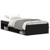 vidaXL Bedframe zonder matras 100x200 cm spaanplaat zwart eikenkleurig