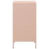 vidaXL Dressoir 35x39x73,5 cm koudgewalst staal roze