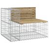 vidaXL Tuinbank schanskorfontwerp 92x71x65,5 cm ge&iuml;mpregneerd hout