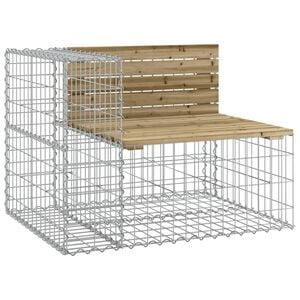 vidaXL Tuinbank schanskorfontwerp 92x71x65,5 cm ge&iuml;mpregneerd hout