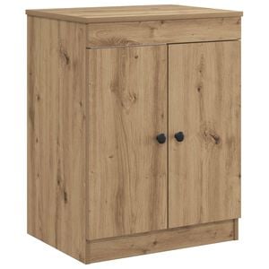 vidaXL Badkamerkast Artisanaal eiken 54 x 41 x 70 cm Bewerkt hout
