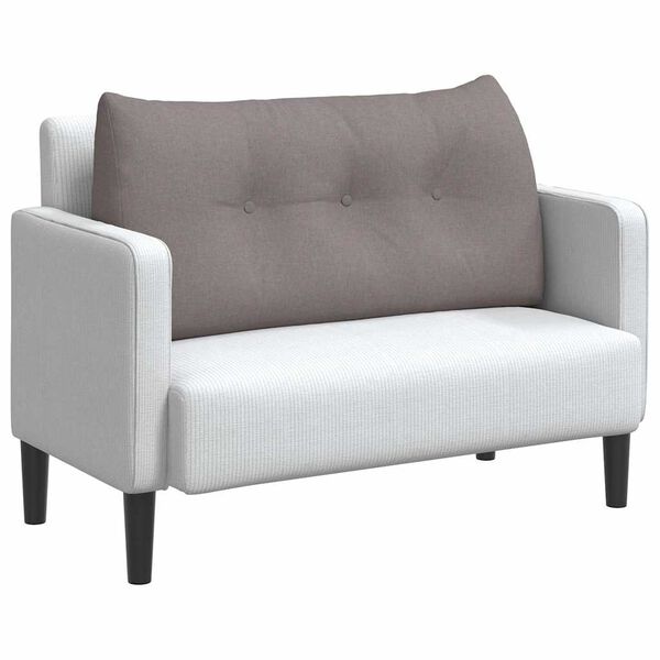 vidaXL Rugkussen Taupe 100 x 24 x 50 cm Stof