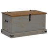 vidaXL Opbergkist HALDEN grijs 91x48x47 cm massief grenenhout