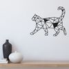 Homemania Wanddecoratie kat 46x37 cm staal zwart
