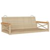 vidaXL Schommelbank 109x62x40 cm poly rattan beige