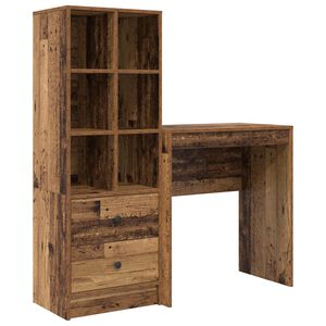 vidaXL Bureau Oudhout 115,5 x 40 x 127 cm 2 st