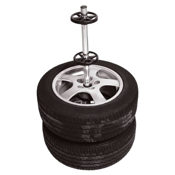 Carpoint Wielstandaard met hoes aluminium zwart