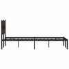 vidaXL Bedframe met hoofdbord zonder matras bruin eiken 140x200 cm