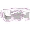 vidaXL 9-delige Loungeset met kussens poly rattan beige