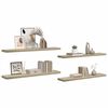 vidaXL Wandschappen zwevend 4 st 120x23,5x3,8 cm MDF eikenkleurig
