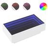 vidaXL Salontafel met LED 90x50x30 cm bewerkt hout wit