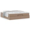 vidaXL Ottoman bed met matras 180x200cm kunstleer cappuccinokleurig
