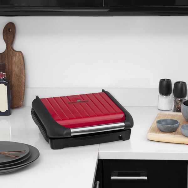 GEORGE FOREMAN Grill Family M staal rood