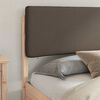 vidaXL Bedframe met Gevoerd Hoofdgedeelte Taupe 180 x 200 cm
