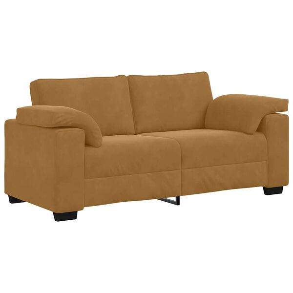 vidaXL Loveseat Sofa Bruin 180x77x82 cm Fluweel