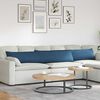 vidaXL Sofa Kussens 2 stuks Blauw 200 x 40 cm Stof