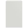 vidaXL Nachtkastjes 2 st 34,5x39x62 cm staal wit