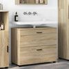 vidaXL Badkamer Kast met lade Sonoma Eiken 76,5 x 35 x 64 cm