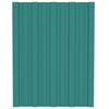 vidaXL Dakpaneel 12 pcs Groen 60 x 45 cm Gegalvaniseerd staal
