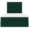 vidaXL Ottoman bed met matrassen 120x190cm fluweel donkergroen