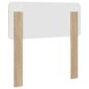vidaXL Hoofdbord met hoofdeinde Sonoma Eiken 75 cm Bewerkt hout
