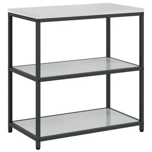 vidaXL Keukenplankeenheid HATTEM Zilverkleurig 90 x 50 x 92 cm Staal
